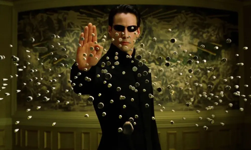230306130026-keanu-reeves-the-matrix-restricted Keanu Reeves em uma cena de "The Matrix Reloaded"
Warner Bros/Village Roadshow Pictures/Kobal/Shutterstock