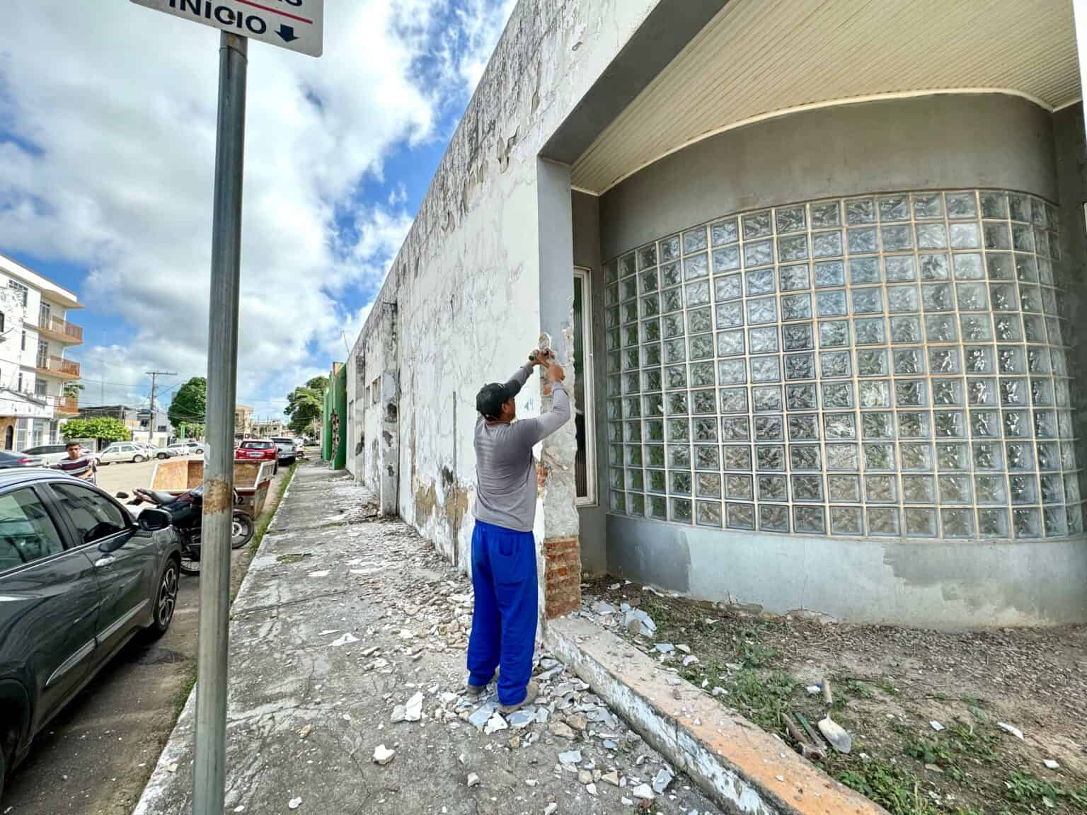 Governo do Acre inicia obras de revitalização na delegacia do bairro Cadeia Velha