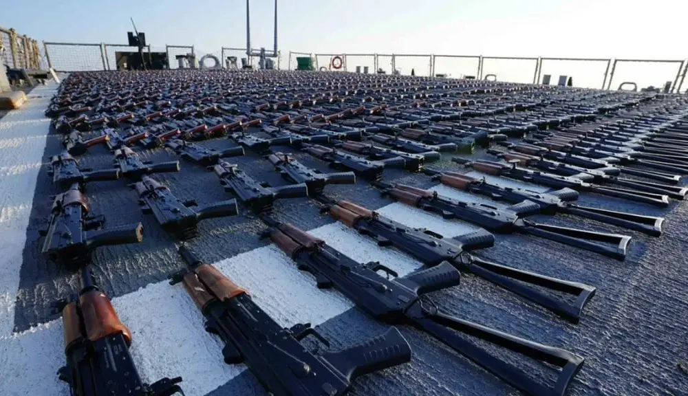 ARMAS-IRA-UCRANIA Armas do Irã apreendidas pelos EUA foram enviadas como ajuda à Ucrânia
Comando Central dos EUA/X