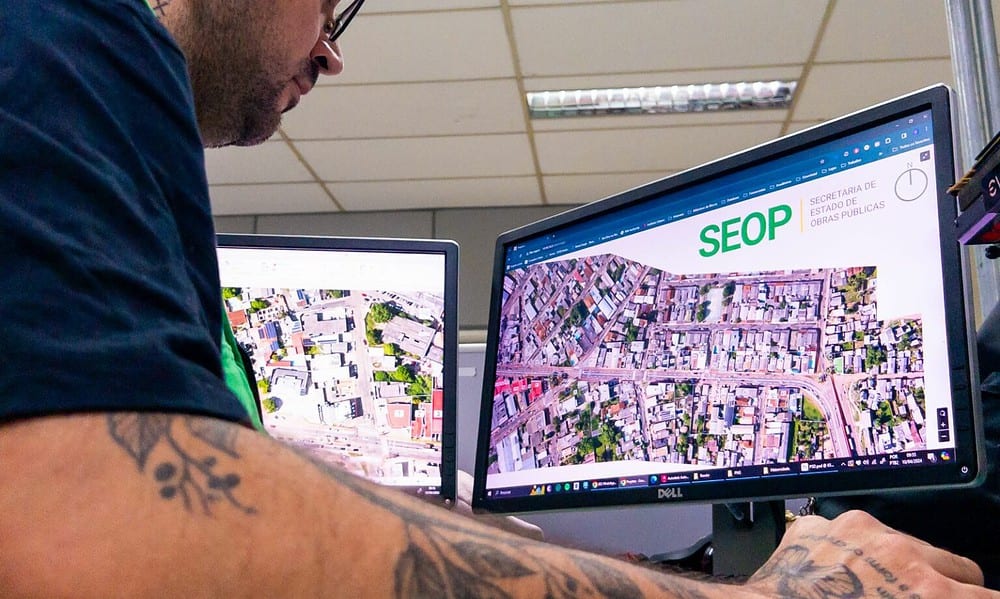 IMG-20240411-WA0018-1536×1152 No LotesGov, a partir dos mapas e filtros inteligentes de busca avançada, é possível acompanhar o andamento da obra. Foto: Luy Andriel/Seop