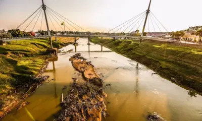 RIO ACRE COM NÍVEL BAIXO - FOTO: SÉRGIO VALE