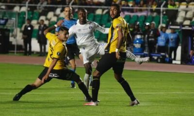 WhatsApp Image 2024-04-02 at 23.17.32 Nathan Fernandes em finalização para o Grêmio contra o The Strongest (Foto: João Victor Teixeira)