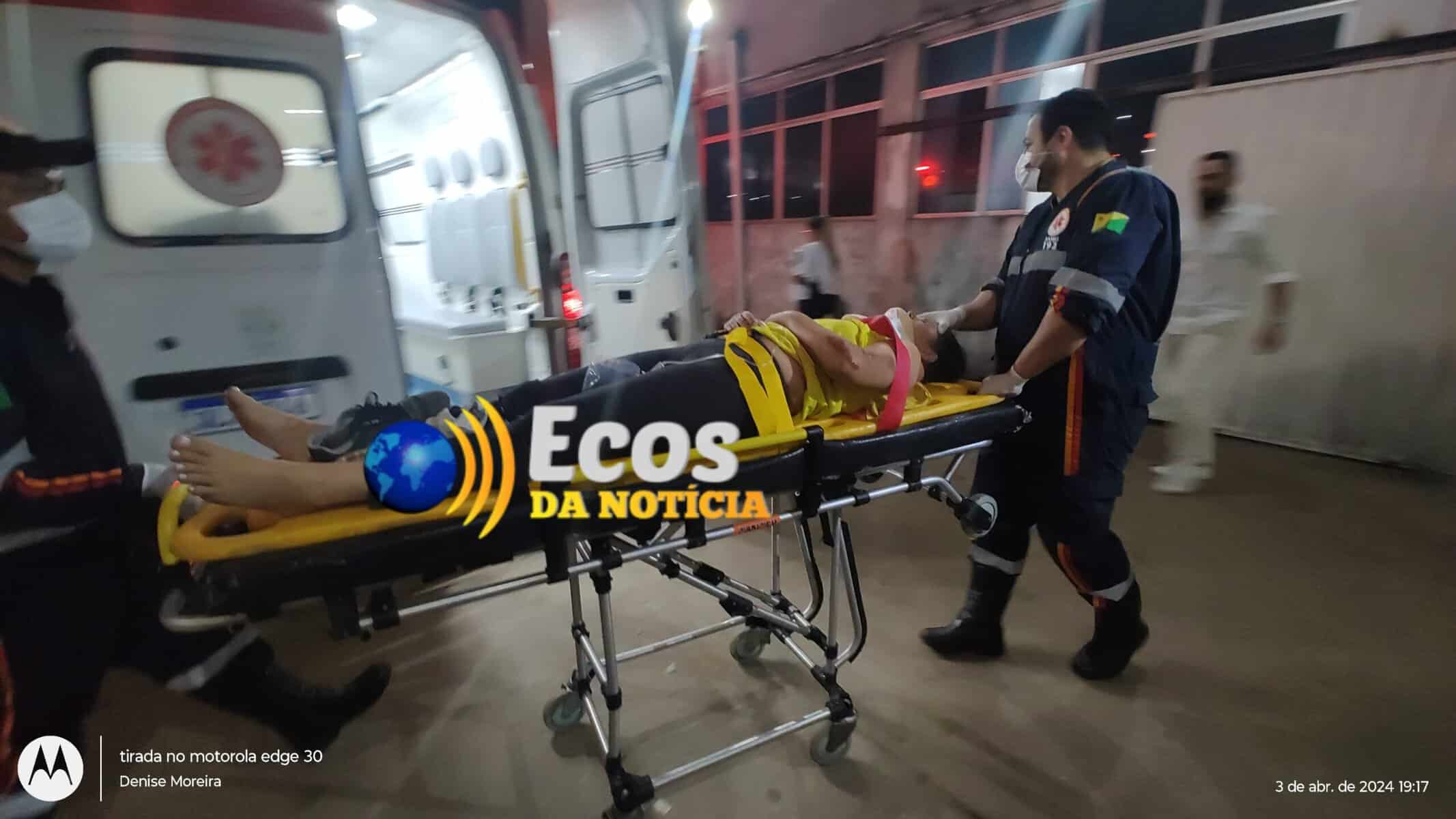 Motociclista fica ferido ao atropelar capivara na Ac 10, no bairro Alto Alegre