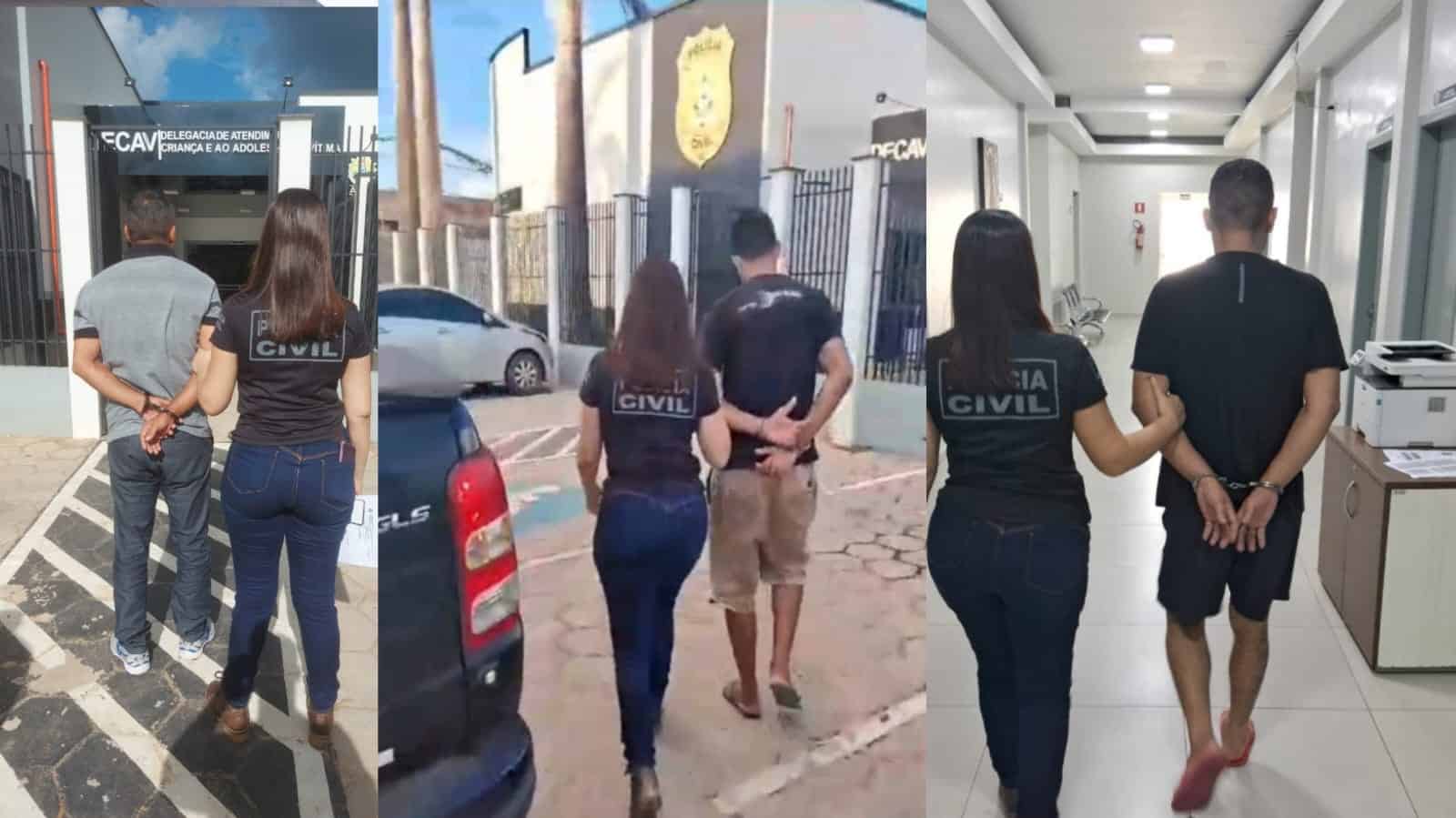 Polícia Civil prende três homens por violência contra mulheres