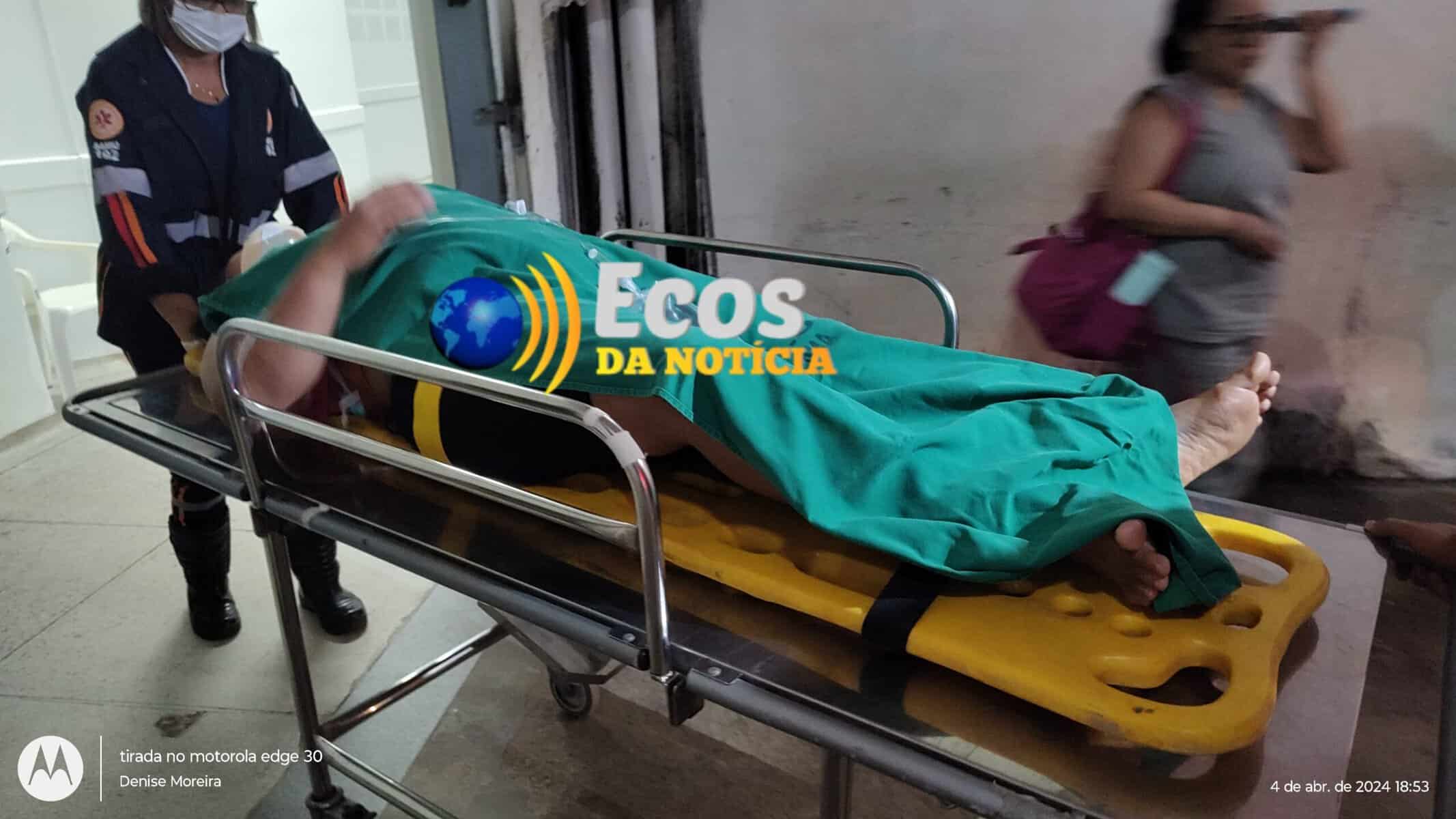 Agricultora sofre grave acidente de motocicleta em ramal