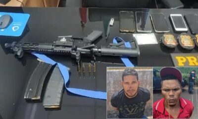 Objetos apreendidos com os fugitivos de Mossoró