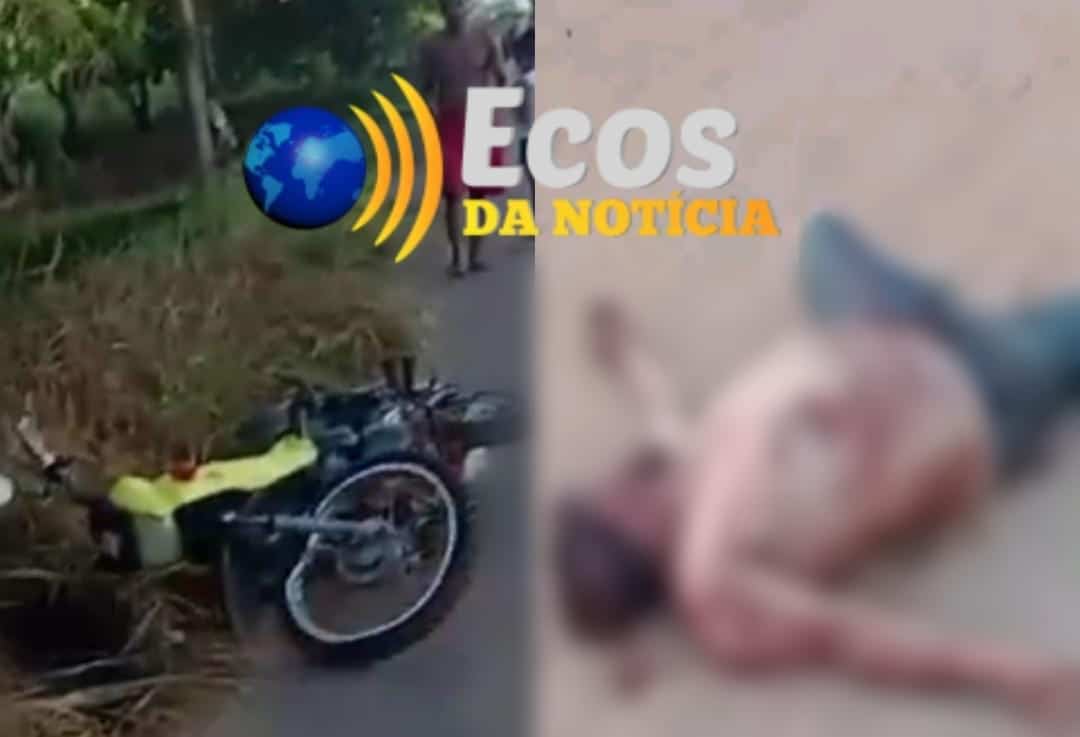 Motociclista é encontrado ferido após queda de moto em ramal