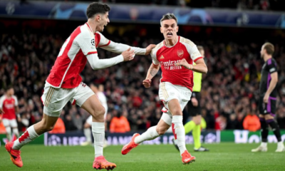 arsenal_bayern_cc3429-e1712696940948 Arsenal empatou com Trossard no fim do jogoCrédito: Foto: Divulgação/ UEFA