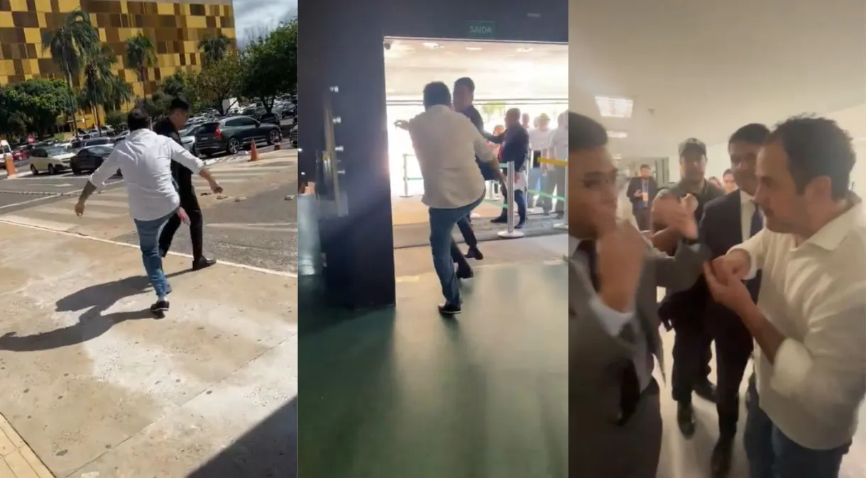 Deputado do PSOL expulsa integrante do MBL do Congresso com empurrões e chutes