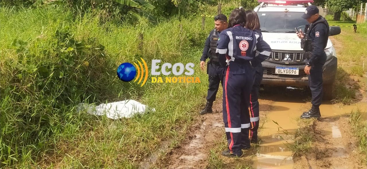 Aposentado é encontrado morto dentro de vala com água às margens de ramal