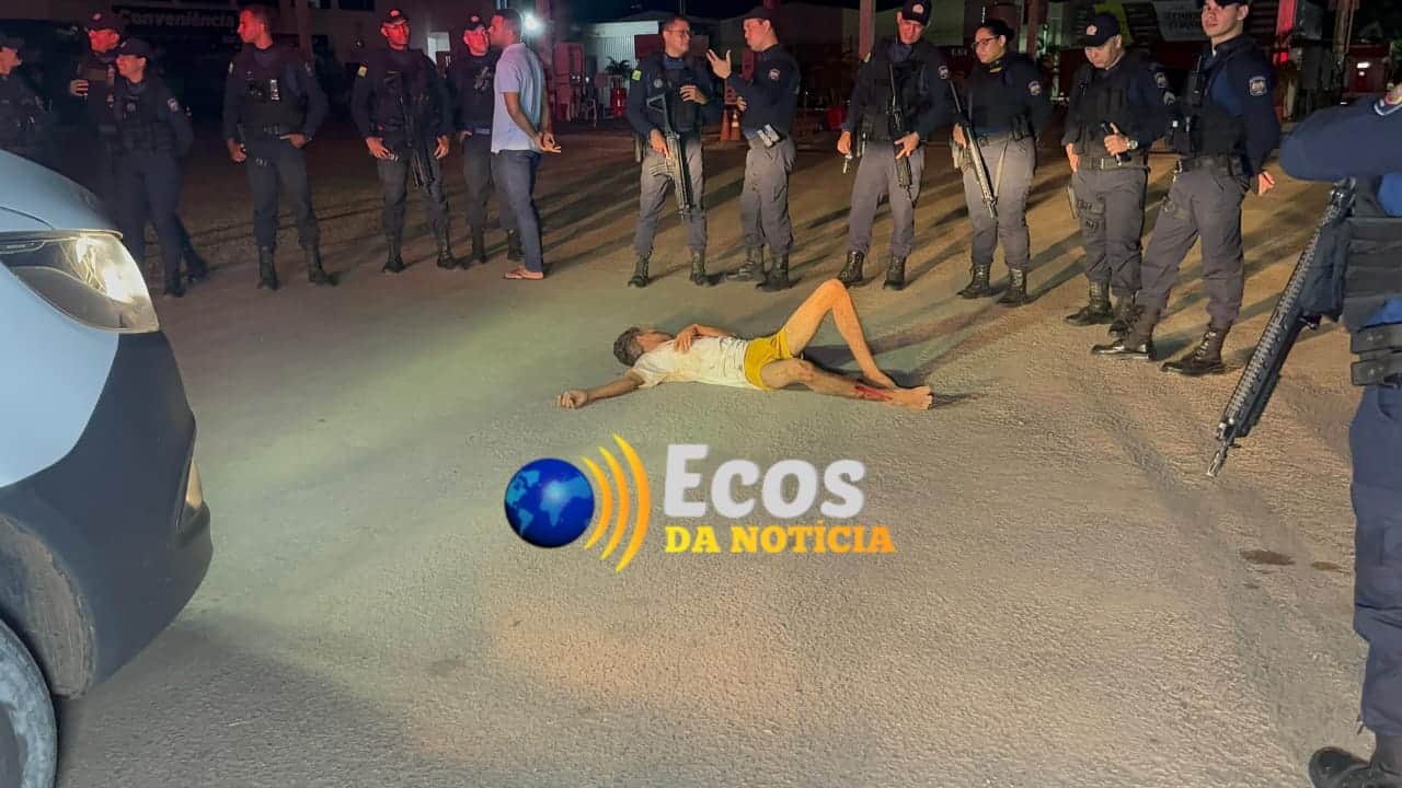 Homem corre e pede ajuda em posto de combustível após agressão no bairro Santa Inês