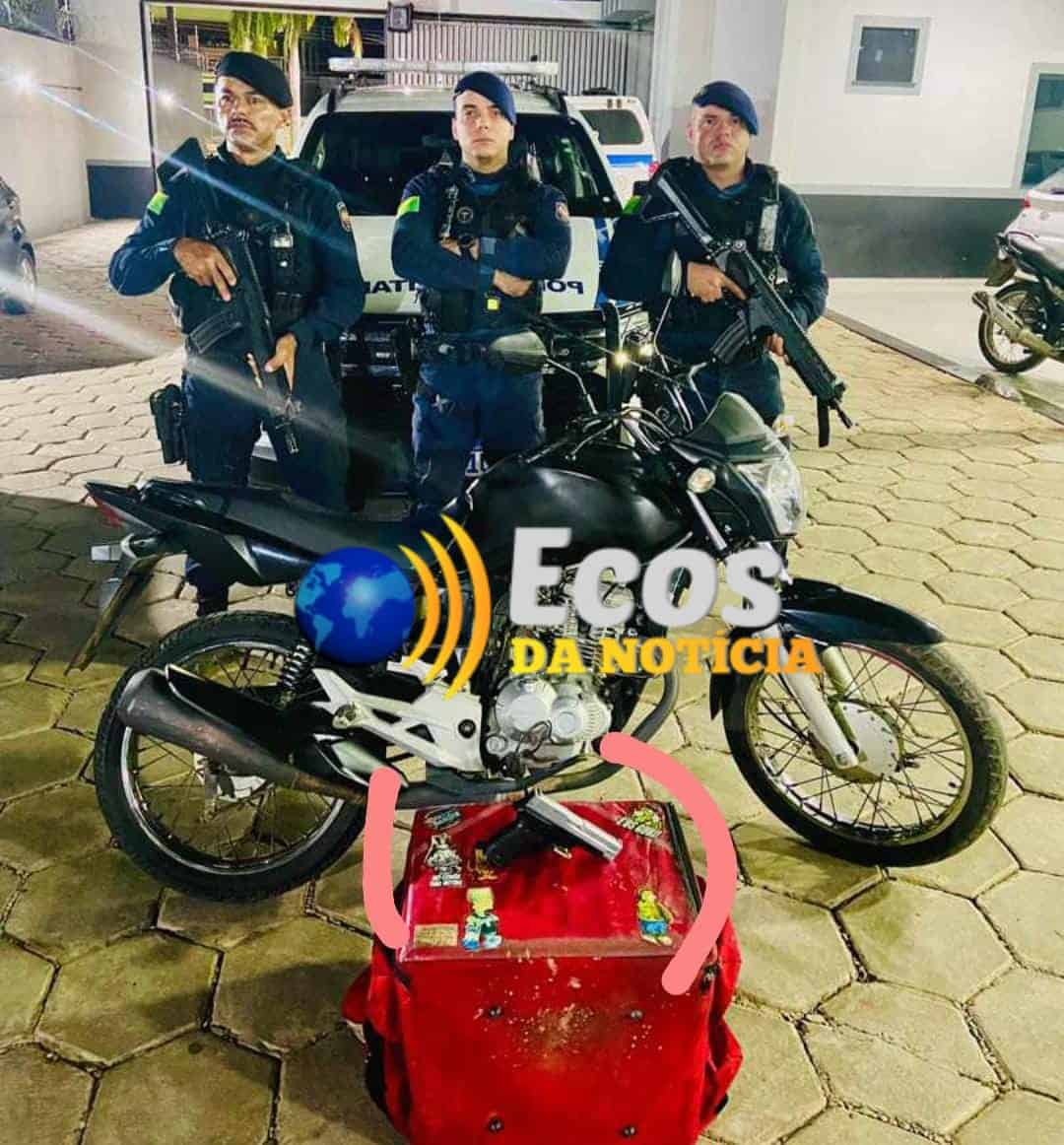 Força Tática do primeiro  Batalhão prende dupla de assaltantes que se passava por motoboy na Capital
