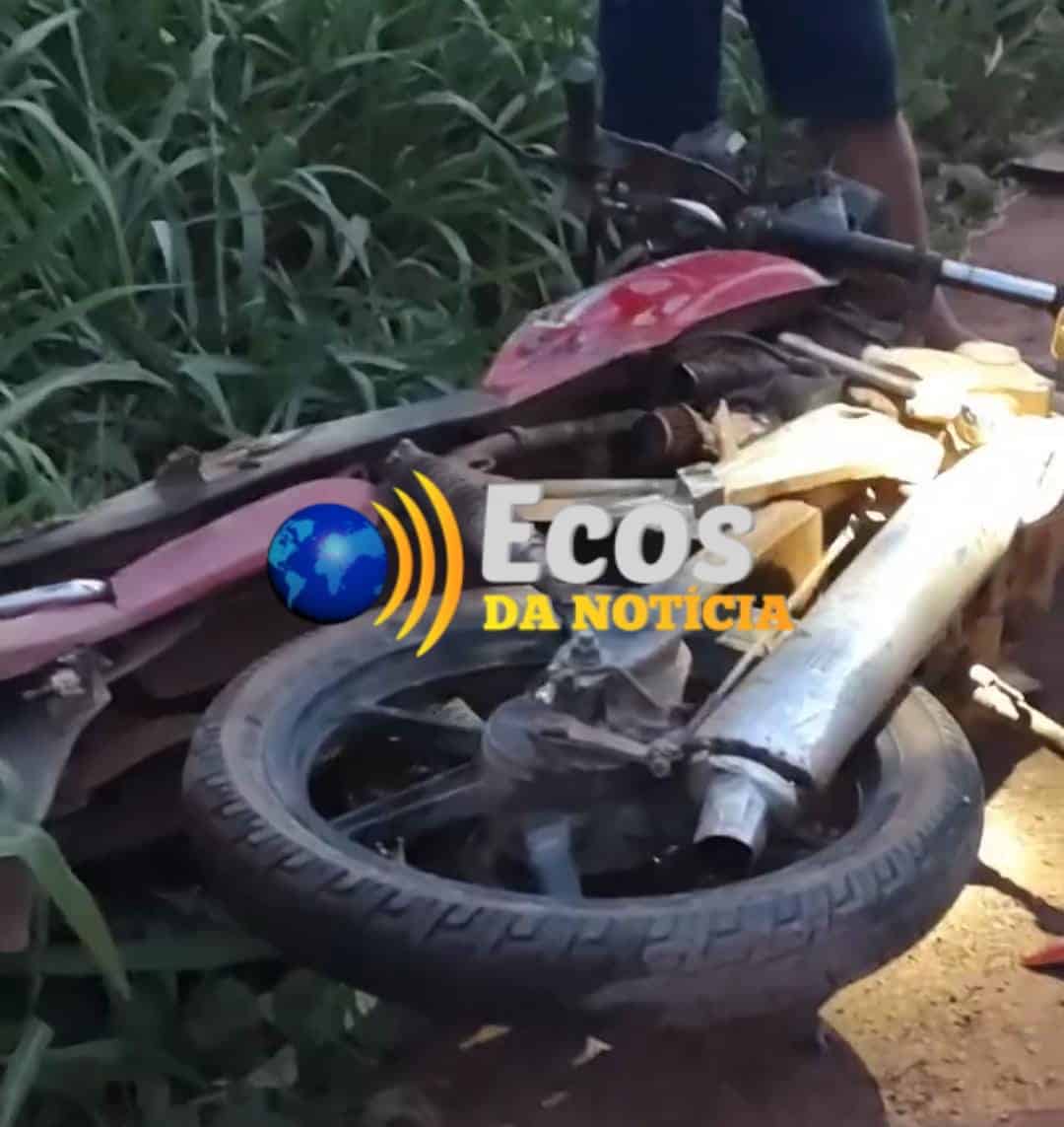Colisão entre camionete e moto, deixa pedreiro ferido na BR 364
