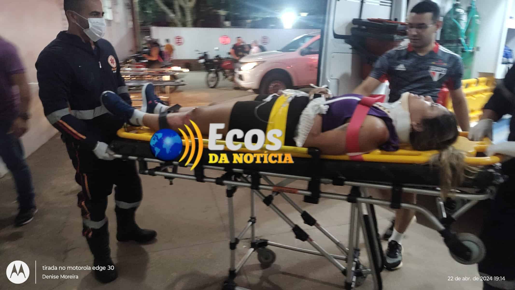 Mulher fica ferida após cair em buraco no bairro Joafra