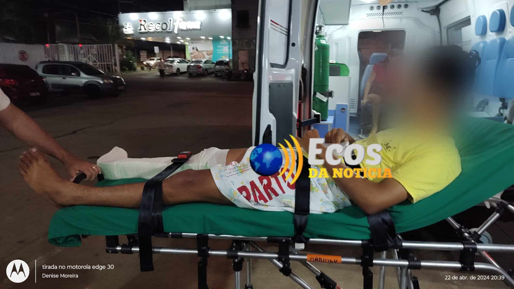 Adolescente fica ferido após cair de bicicleta em Plácido de Castro