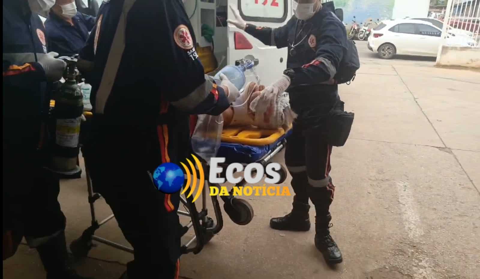 Colisão entre carro e bicicleta deixa idoso gravemente ferido em Senador Guiomard