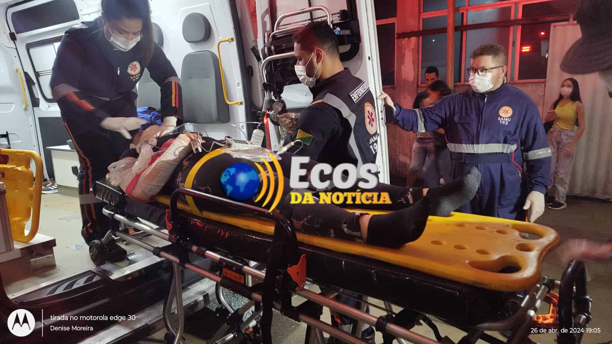 Ciclista fica ferida após incidente em buraco na Rodovia AC-40