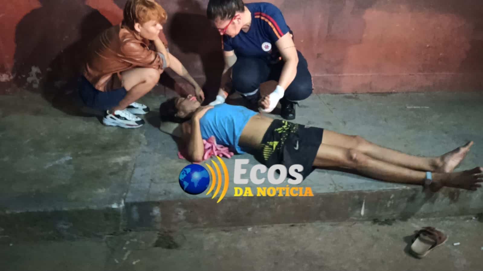 Moradora em situação de rua é agredida com tijolada no rosto