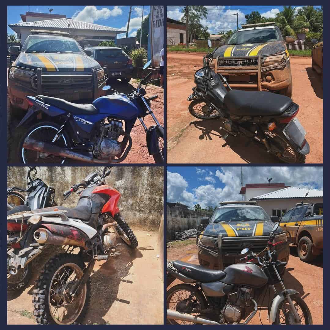 PRF recupera 4 veículos, resgata 19 animais e prende 3 pessoas entre o Acre e Amazonas