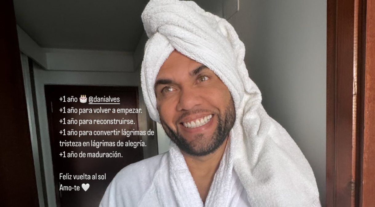 Joana Sanz faz post de aniversário para Daniel Alves: “Recomeçar”
