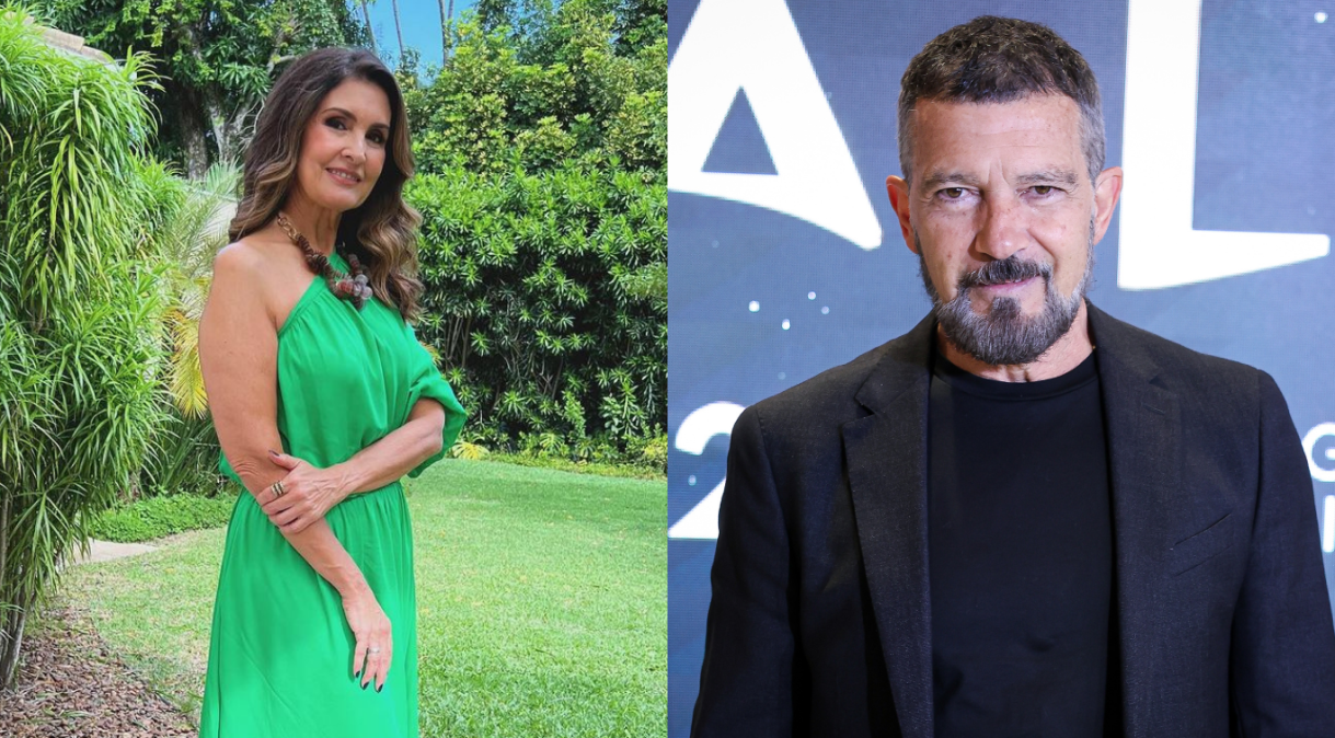 Fátima Bernardes aceita desafio de dançar com Antonio Banderas: “Maravilhoso”