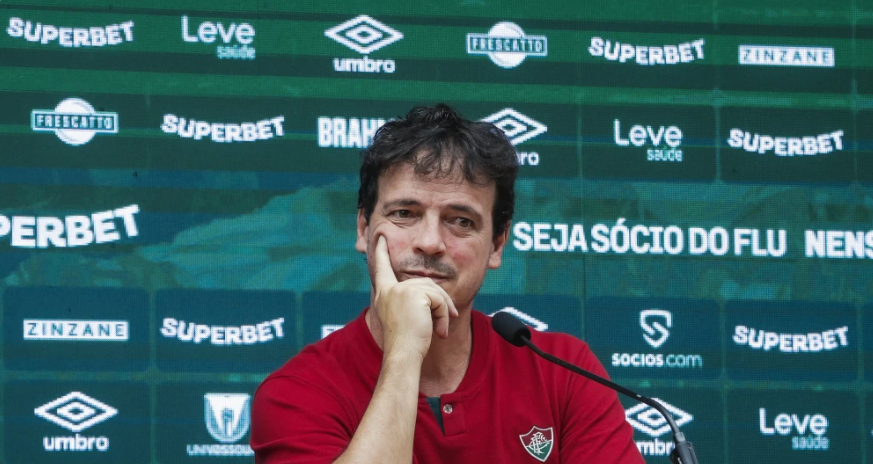 fernando diniz em entrevista coletiva apos jogo contra o spfc