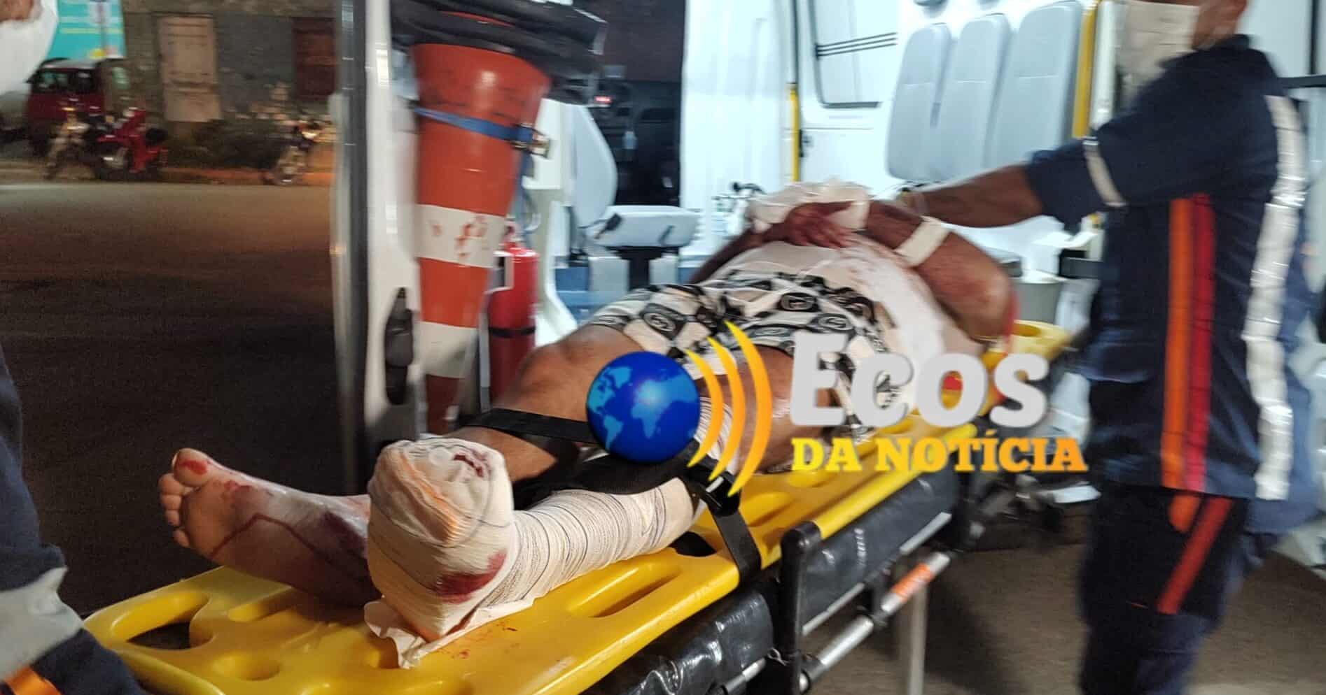 Colisão entre motocicletas na Av. Sobral, deixa duas pessoas feridas