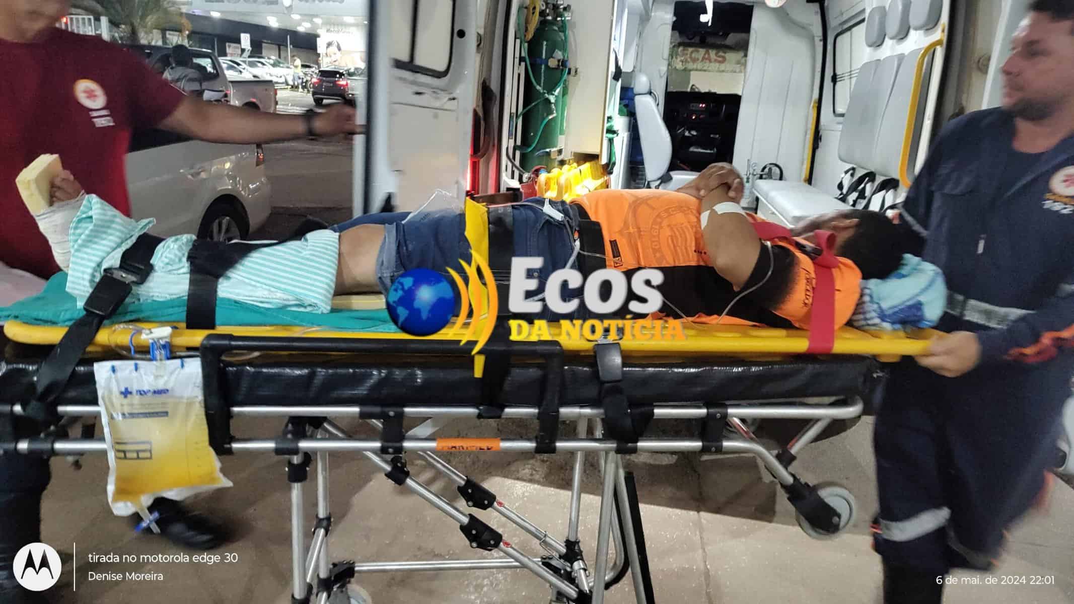 Colisão entre motocicletas em Sena Madureira deixa jovem ferido