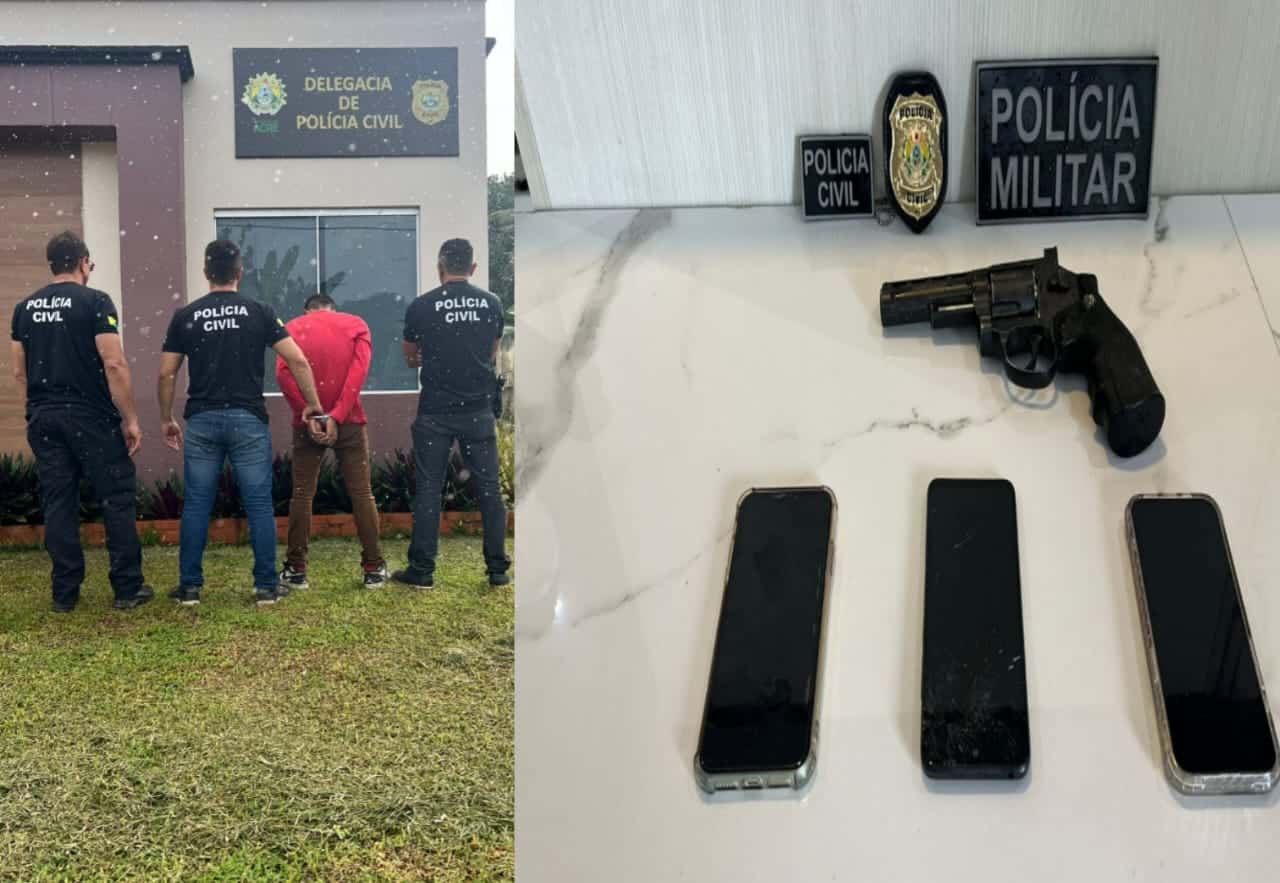Polícia Civil do Acre prende homem por descumprimento de medida protetiva e roubo