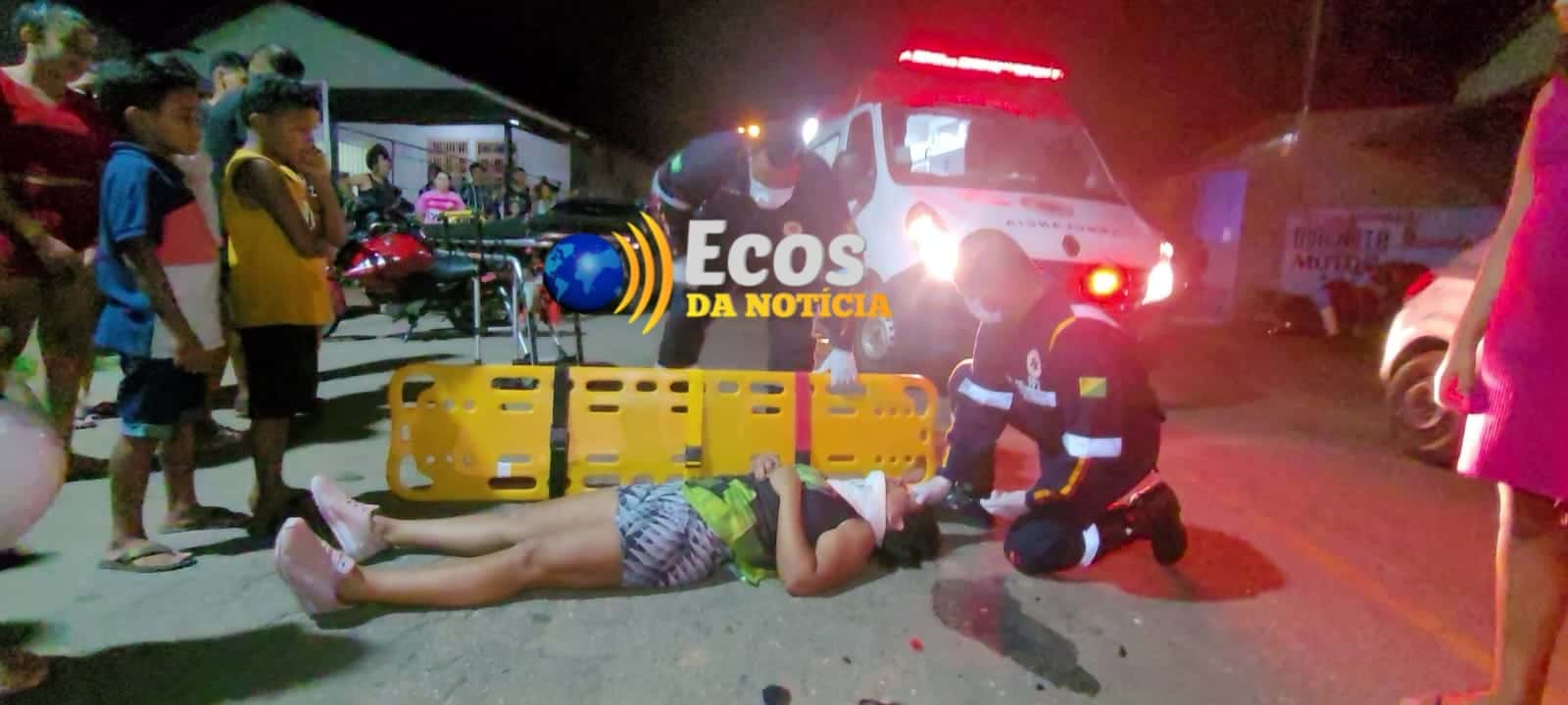Colisão entre motocicletas deixa mulher ferida em Rio Branco