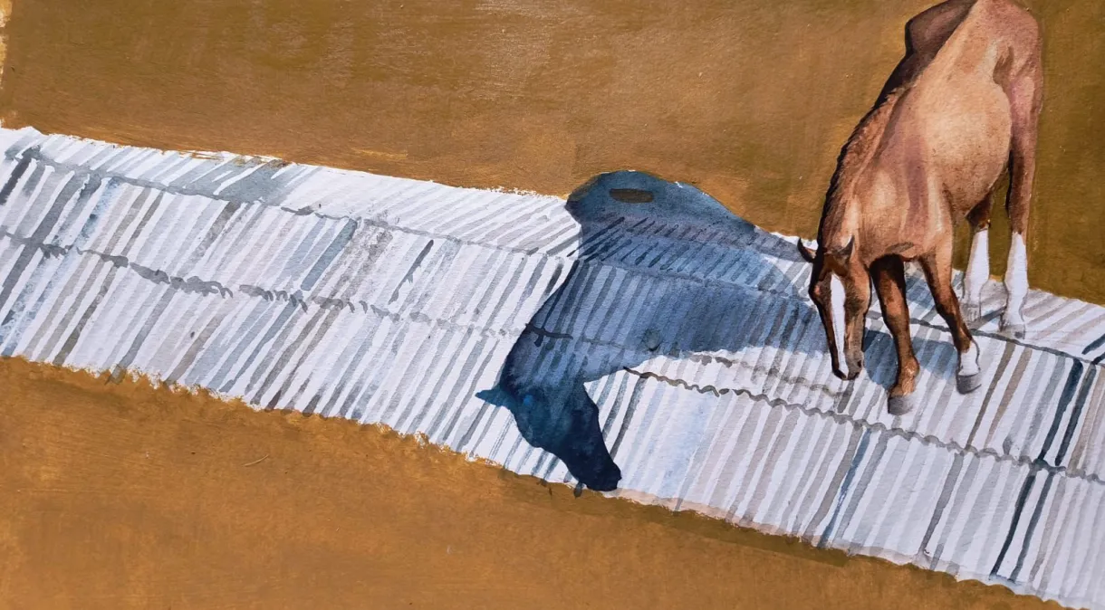Quadro do cavalo Caramelo é leiloado por R$ 130 mil para ajudar vítimas das chuvas no RS