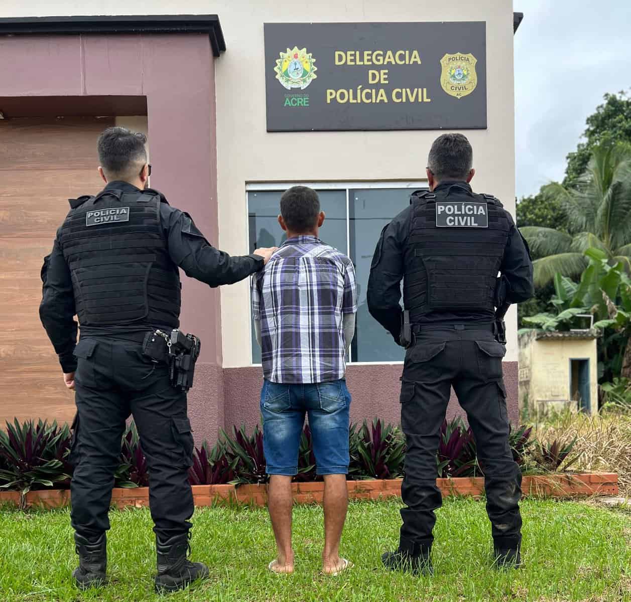 Polícia Civil do Acre prende homem acusado de receptação na cidade de Rodrigues Alves