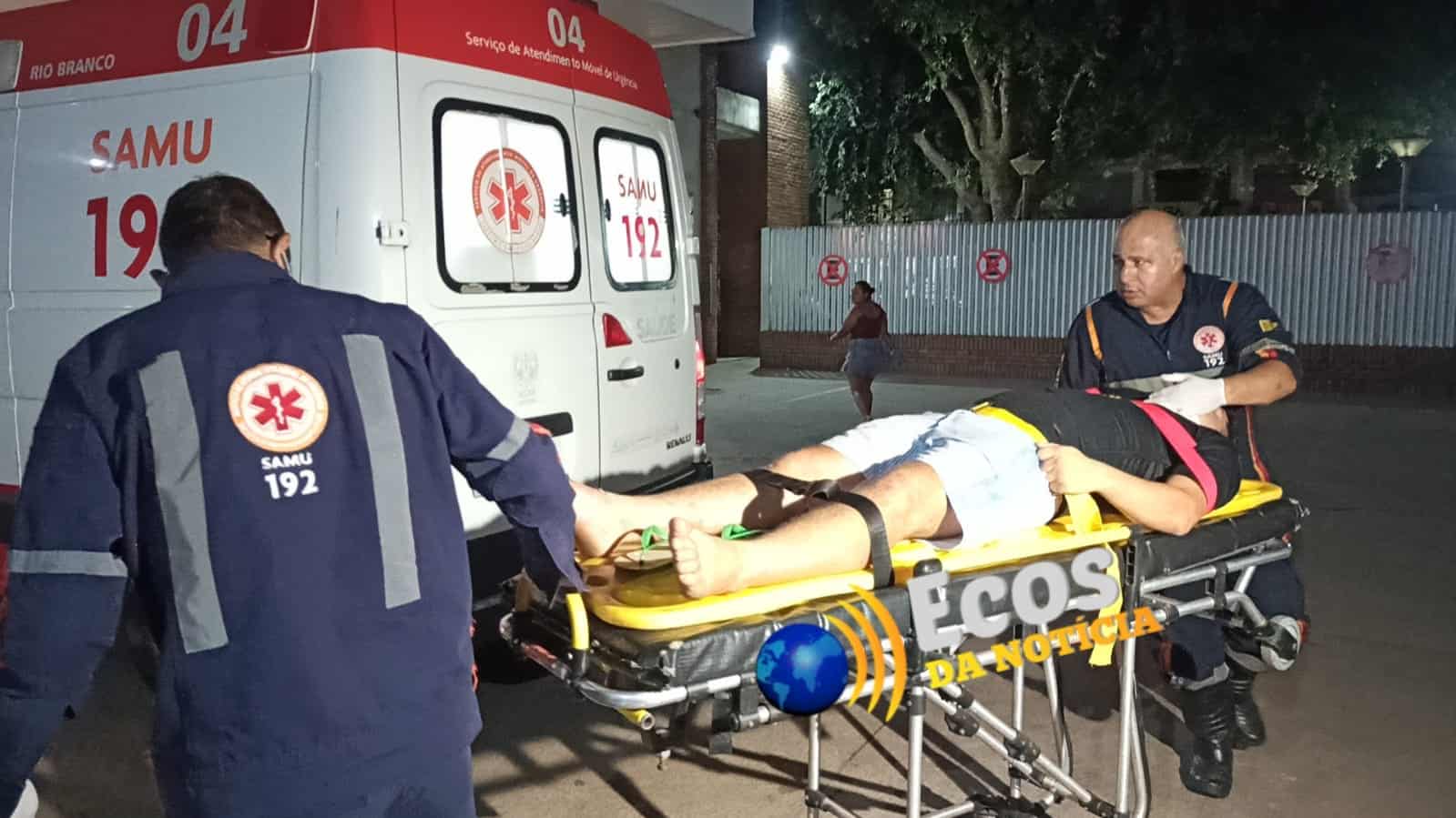 Motociclista perde controle de moto e colide contra poste de energia no bairro São Francisco em Rio Branco