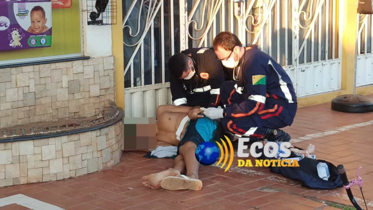 Criminoso armado tenta roubar mulher e é ferido por policial no Segundo Distrito de Rio Branco