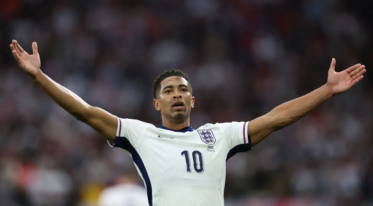 Bellingham marca e Inglaterra estreia com vitória sobre a Sérvia na Eurocopa