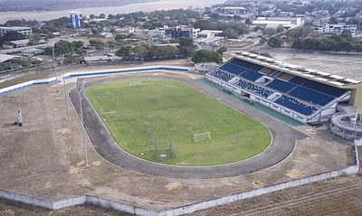 Estádio Canarinho na semana de abertura do Campeonato Roraimense de Futebol 2024 — Foto: Thiago Bríglia/Platô Filmes