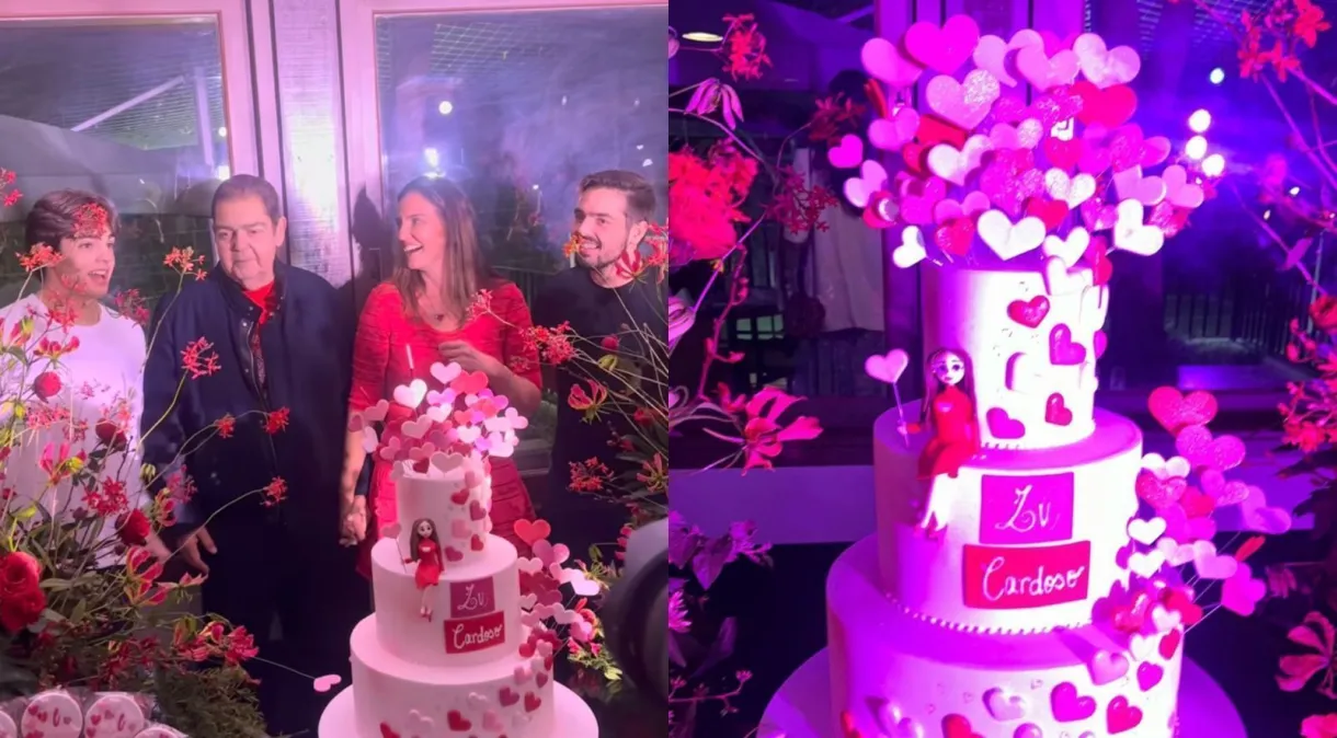 Após transplantes, Faustão celebra aniversário da mulher com festa em SP; veja