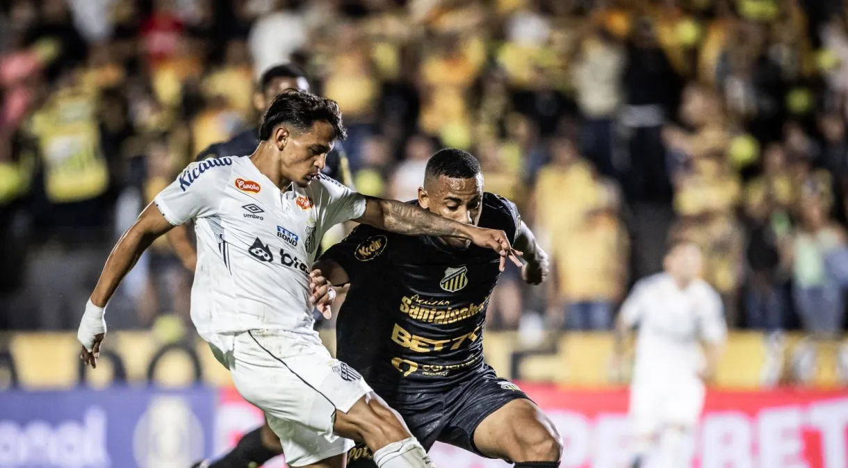 Santos joga mal e perde para o Novorizontino na Série B