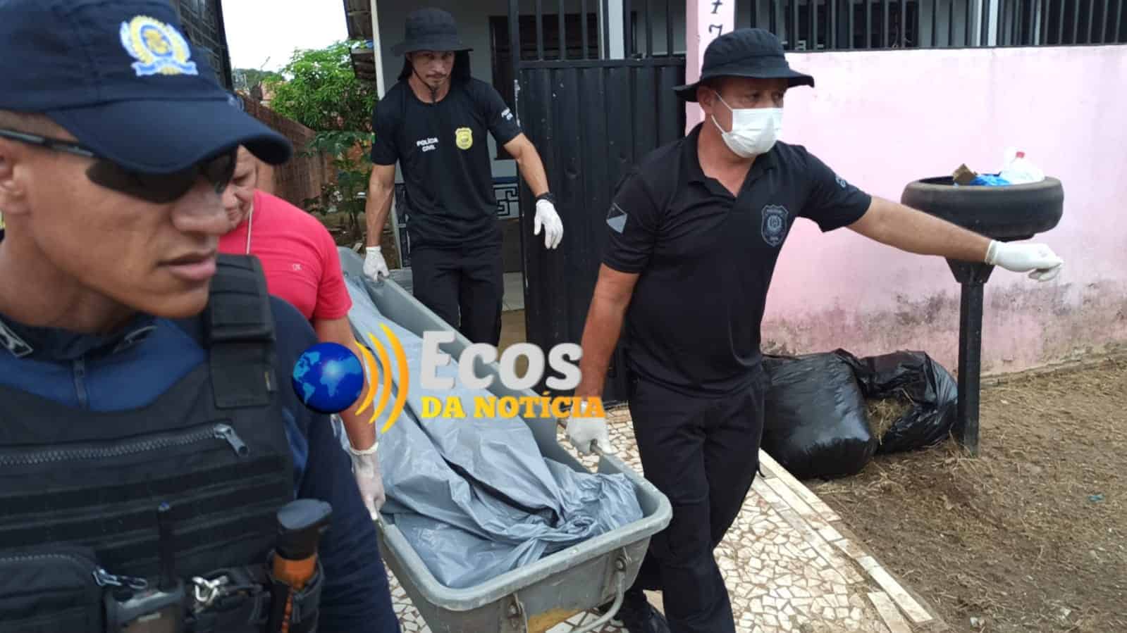 Mulher é morta com vários golpes de faca dentro de residência na Vila Acre; suspeito é o próprio marido