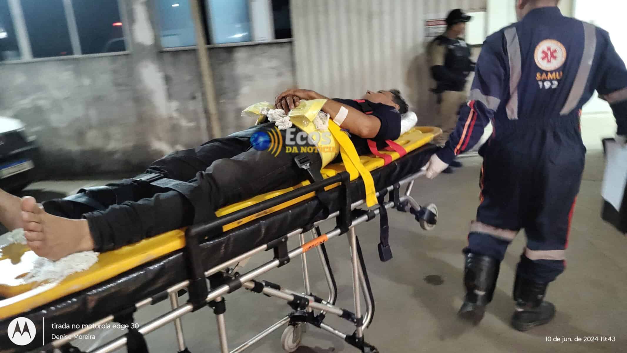 Trabalhador sofre acidente em escola, após cair de forro em Sena Madureira