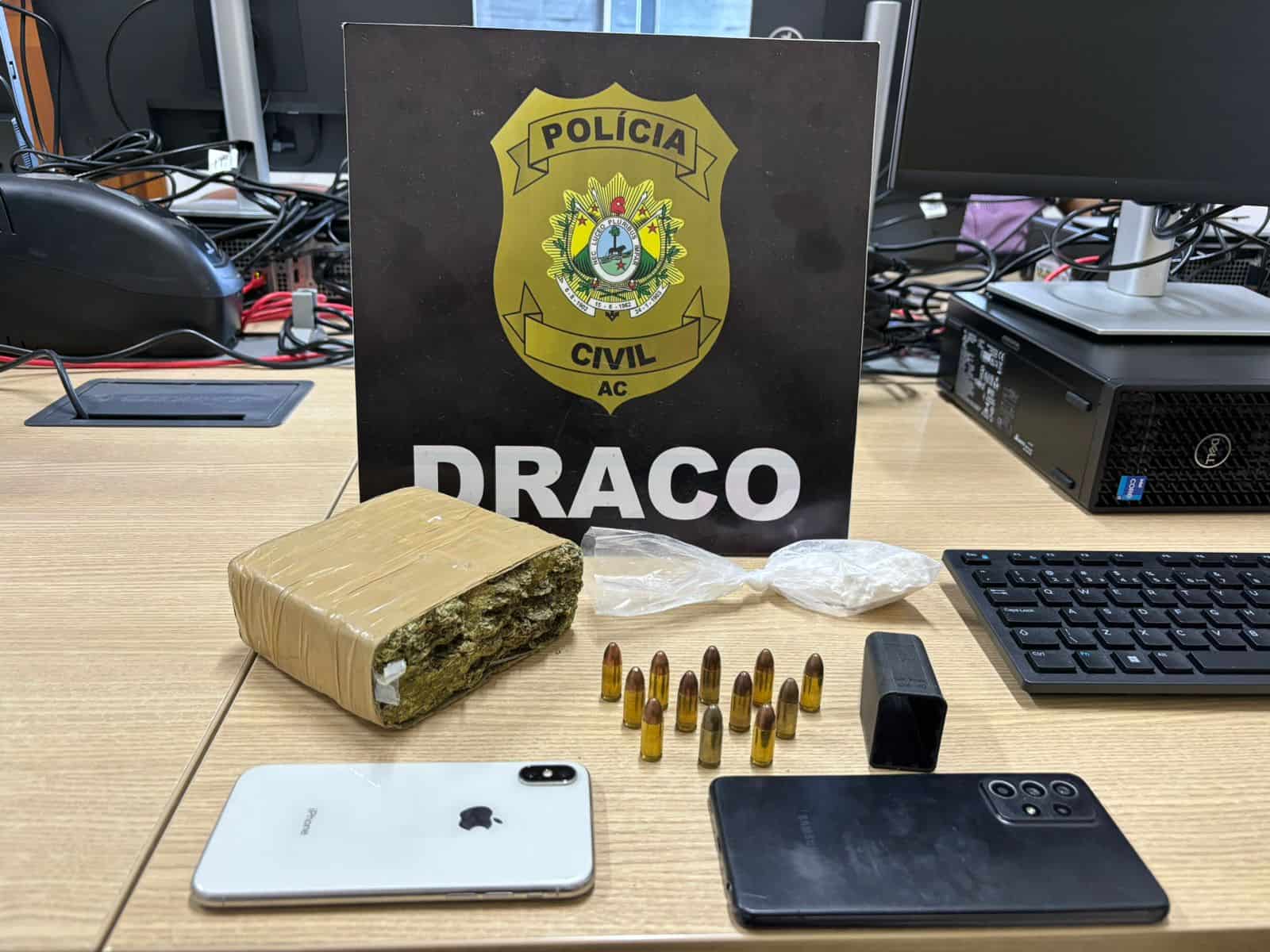 Polícia Civil realiza terceira fase da operação “Hegemonia” em Rio Branco: oito pessoas são presas