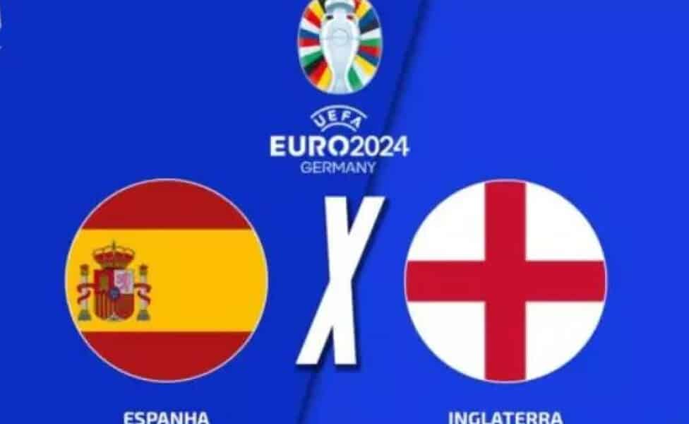 Espanha e Inglaterra decidem a Eurocopa na tarde deste domingo –
Foto: Arte/Jogada10 / Jogada10