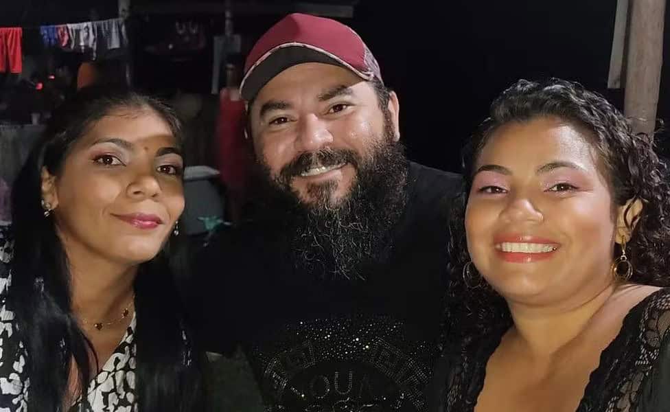 Trisal amazonense formado por Deica, Marcelo e Ananda — Foto: Reprodução/Redes Sociais