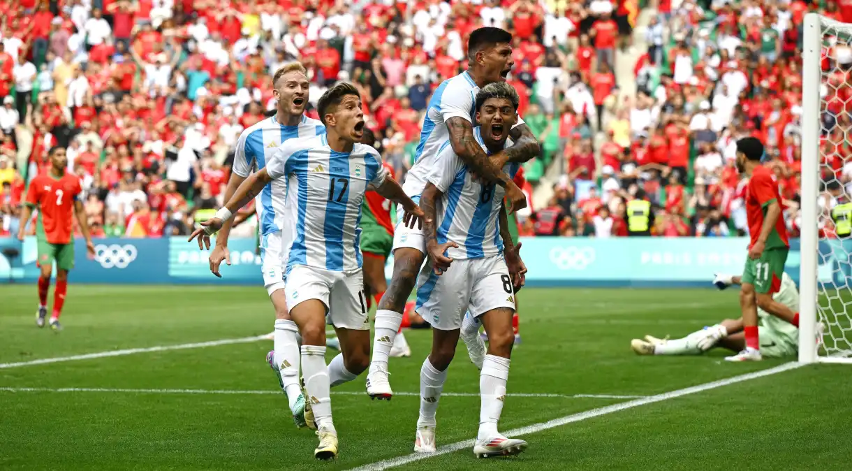 Paris 2024: Argentina busca empate com Marrocos e jogo termina em confusão