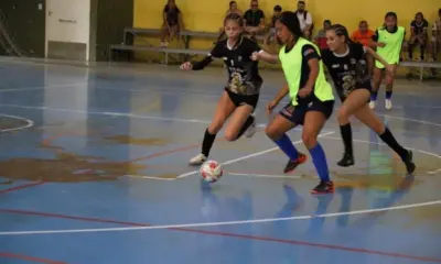 Final feminina do futsal teve a escola Santa Maria como campeã - Foto: Stalin Melo/SEE