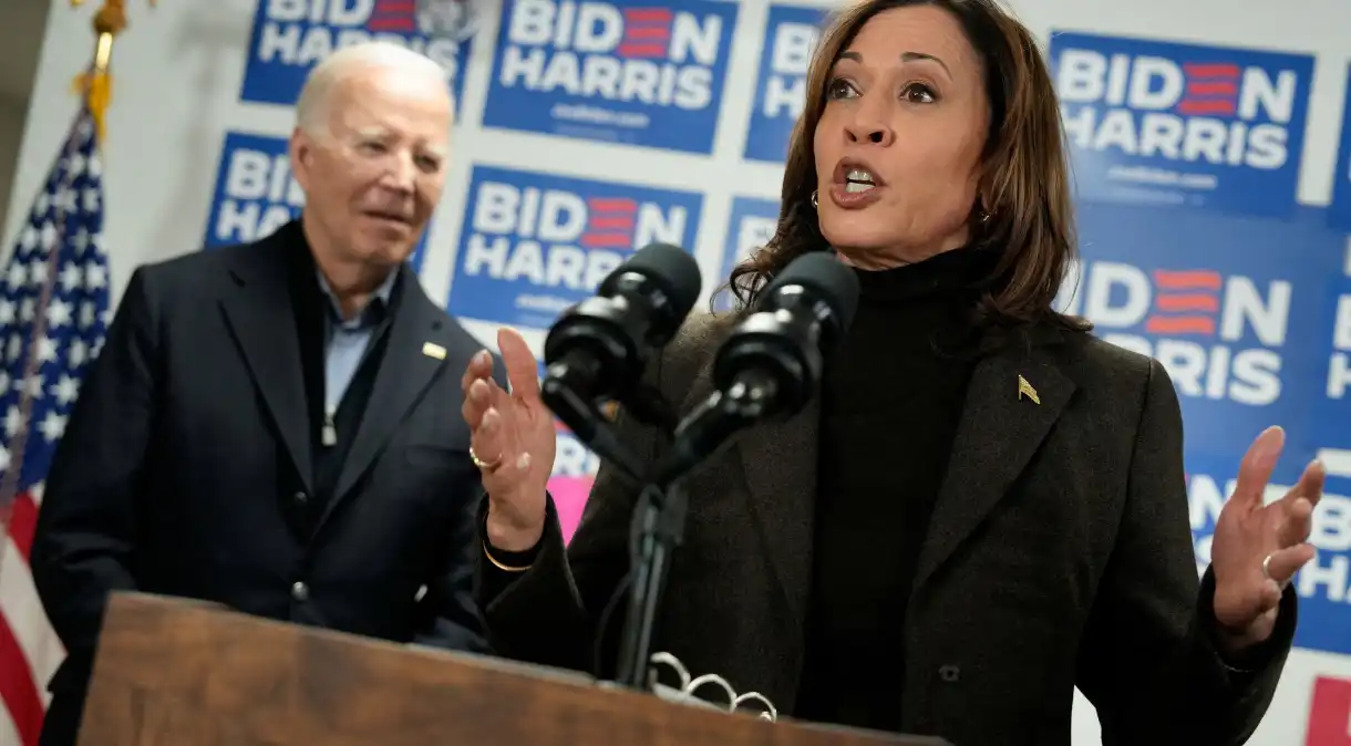 Kamala Harris agradece apoio de Joe Biden e diz que conquistará indicação do partido