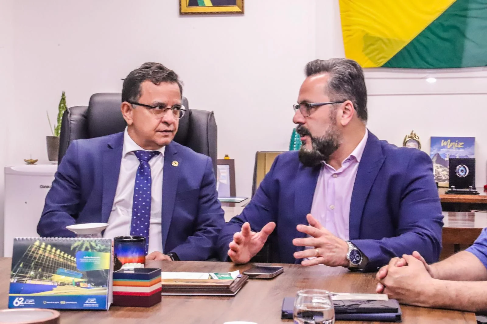 Gonzaga, Alan Rick e governo tratam sobre exportações e estrada até o Peru