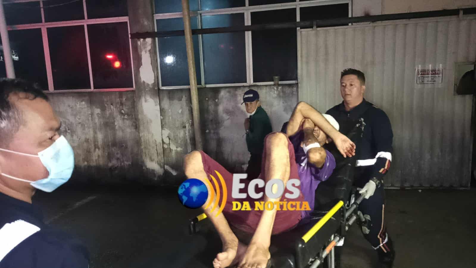 Empresário e filho agridem vizinho com barra de ferro na cabeça em Rio Branco; vítima foi parar no PS