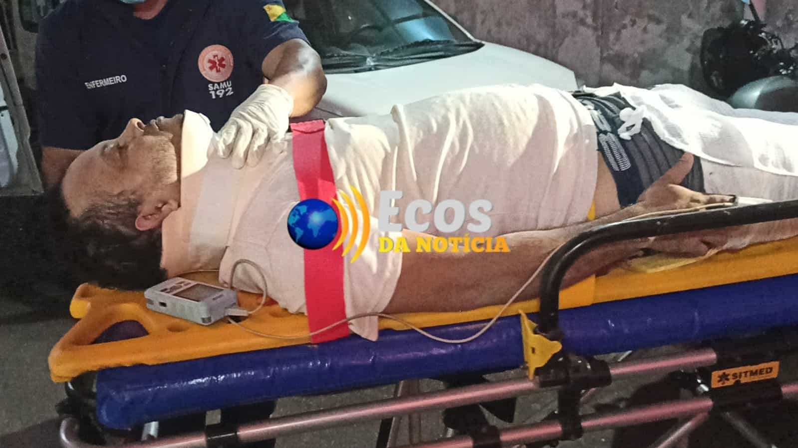 Motociclista de aplicativo e venezuelano caem de ponte e vão parar com fraturas no Pronto-Socorro de Rio Branco