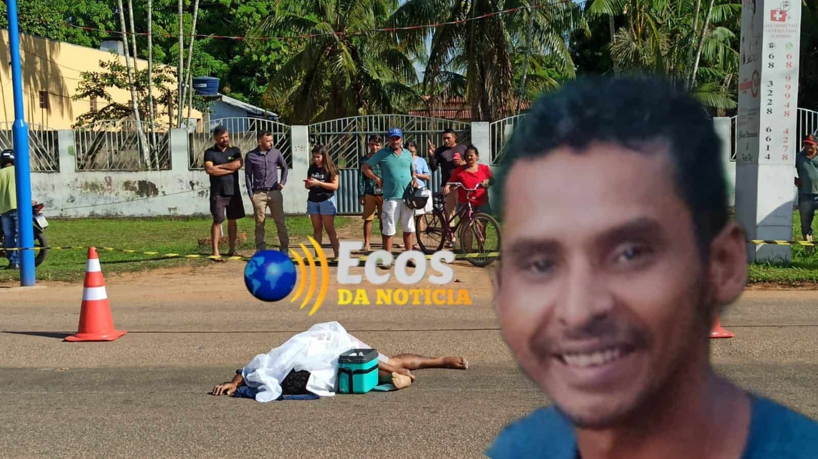 Colisão entre caminhonete e bicicleta mata trabalhador